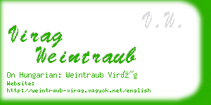 virag weintraub business card